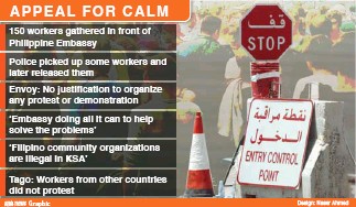 Riyadh police action gives protesters stern warning