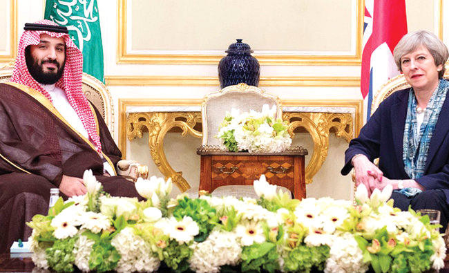 Saudi crown prince visits Britain on Wednesday