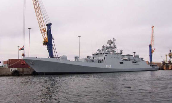 Two Indian warships dock at Jubail Port